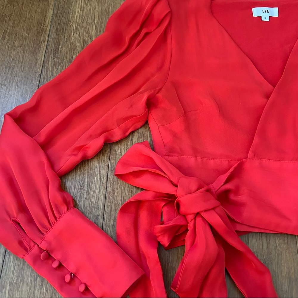 Revolve LPA Wrap Blouse - Picture 8 of 10